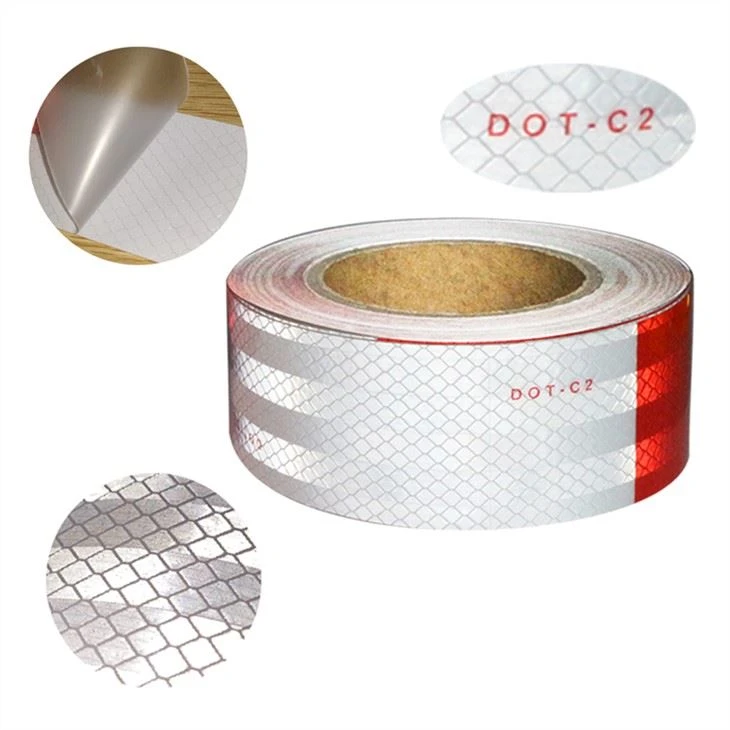 Red White DOT Reflective Tape