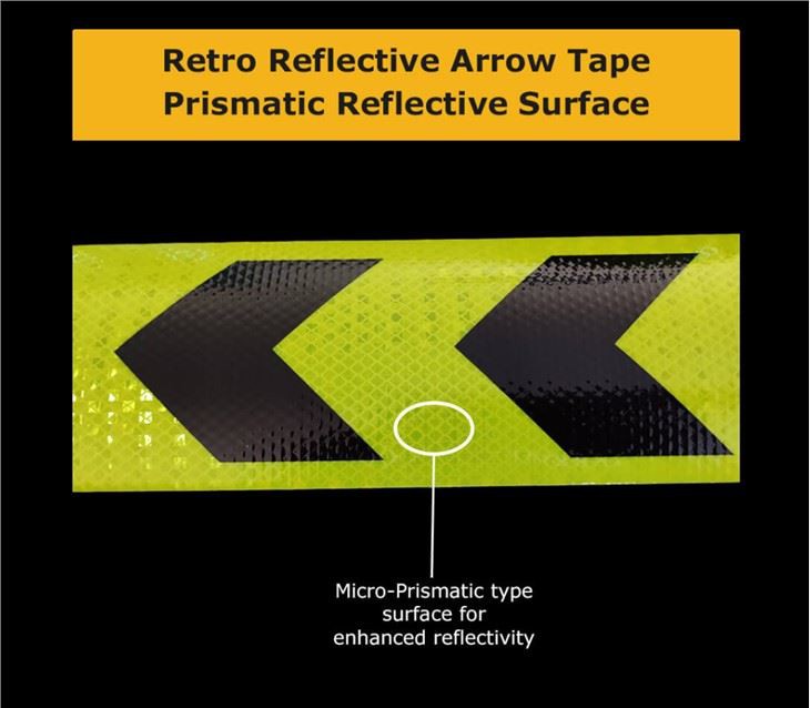 Reflective Arrow Tape Sticker For Truck