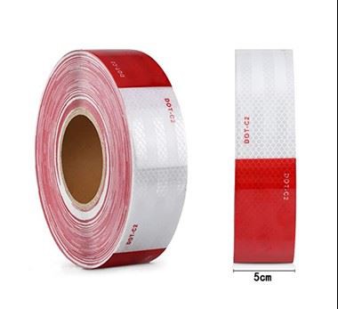 Cyflenwad Ffatri Tâp Myfyriol Coch Gwyn