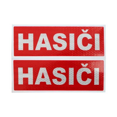 Sticeri Ymladdwyr Tân Adlewyrchol Tsiec Ar Gyfer Car