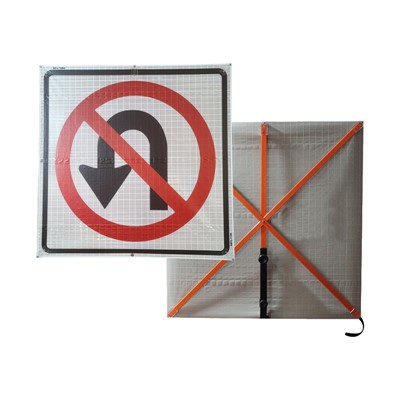 Arwyddion Traffig Rholio i Fyny Dingfei No U Turn