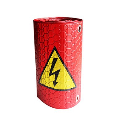 Plygiau Foltedd Uchel Myfyriol Yn y Cyffiniau Baner PVC